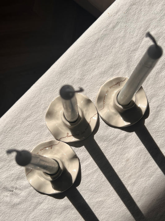 Bougeoir « Lumière du monde »